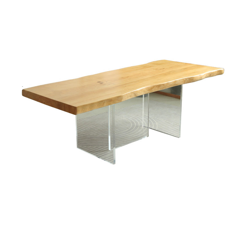 Modern 1/2/3/4 Pieces Rectangle Dining Set Solid Wood Dining Table with Chairs