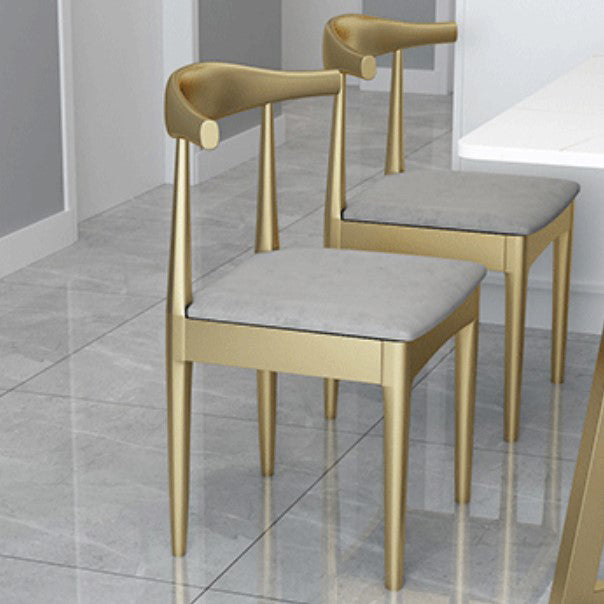 Glam Style 1/5 pièces Ensemble de restauration avec table supérieure en pierre rectangulaire pour salle à manger