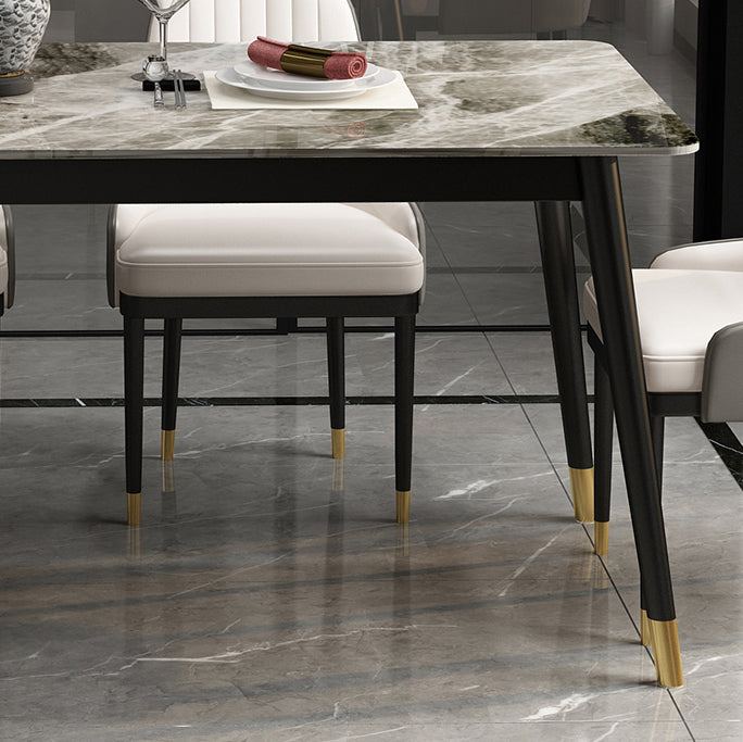 Glam 1/5/7 Pieces Dining Set Rectangle Dining Table Set for Home Use