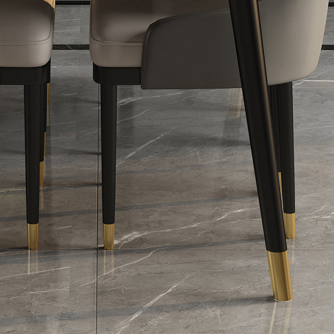 Glam 1/5/7 Pieces Dining Set Rectangle Dining Table Set for Home Use