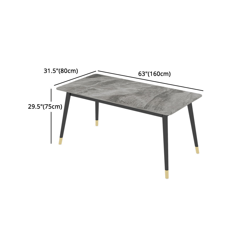 Glam 1/5/7 pezzi set da pranzo tavolo da pranzo rettangolare per uso domestico