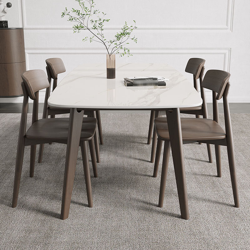 Modern Solid Wood Dining Table Rectangle Dining Table for Dining Room