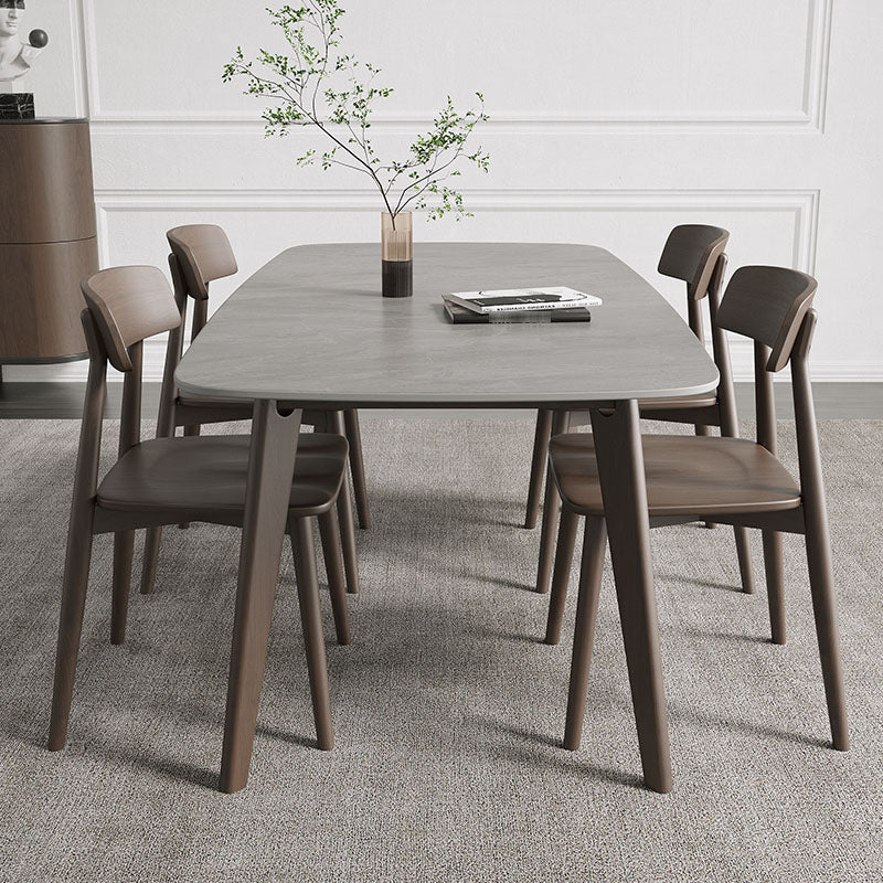 Modern Solid Wood Dining Table Rectangle Dining Table for Dining Room
