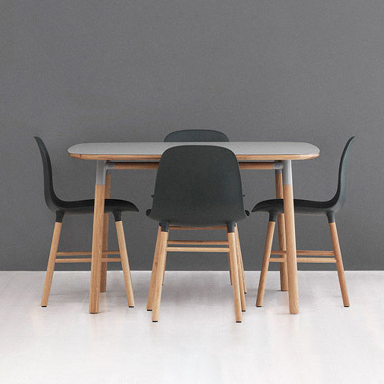 Sillas de estilo moderno, sillas sin brazos con patas de madera para cocina