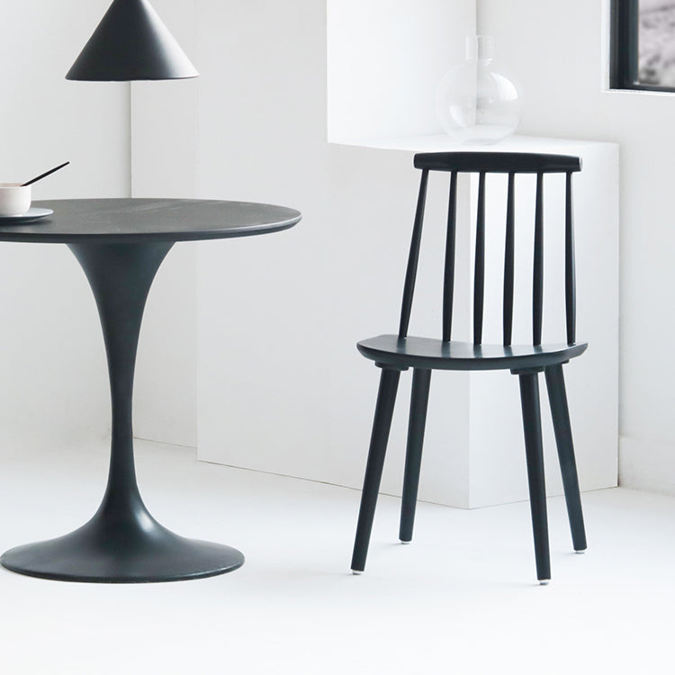 Silla moderna de comedor sillas sin brazos con patas de madera para cocina
