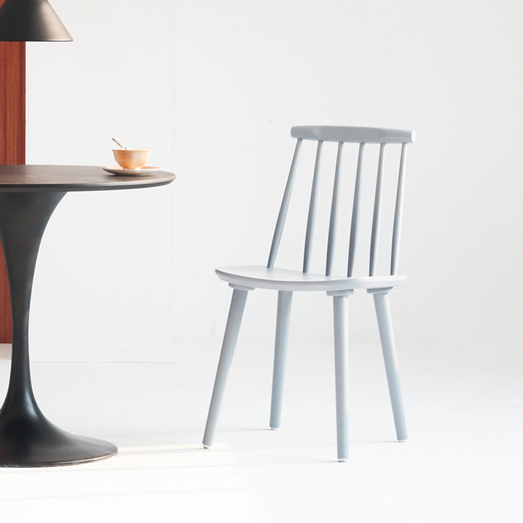 Silla moderna de comedor sillas sin brazos con patas de madera para cocina