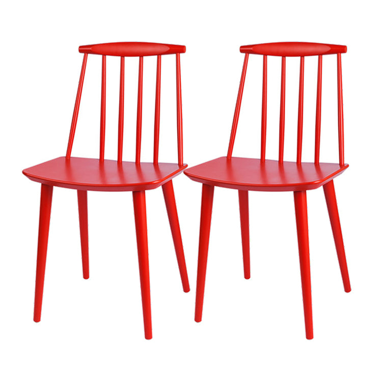 Silla moderna de comedor sillas sin brazos con patas de madera para cocina