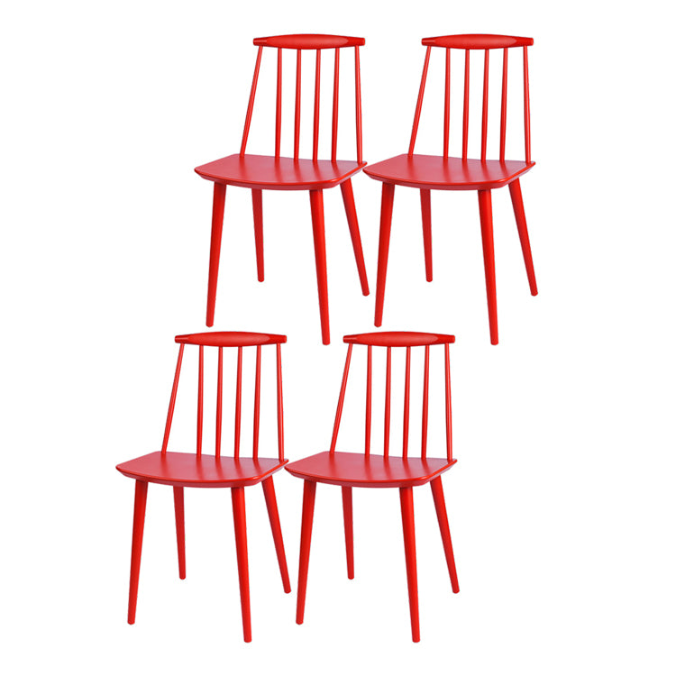 Silla moderna de comedor sillas sin brazos con patas de madera para cocina