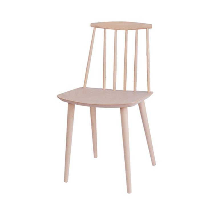 Moderne eetstoel Armloze stoelen met houten poten voor keuken
