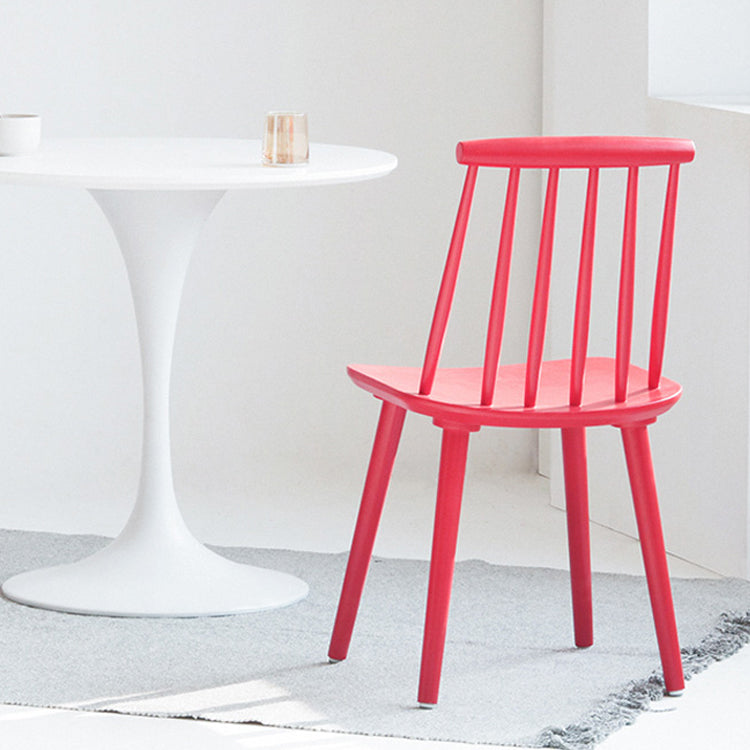 Silla moderna de comedor sillas sin brazos con patas de madera para cocina