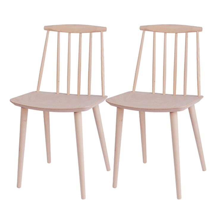 Silla moderna de comedor sillas sin brazos con patas de madera para cocina
