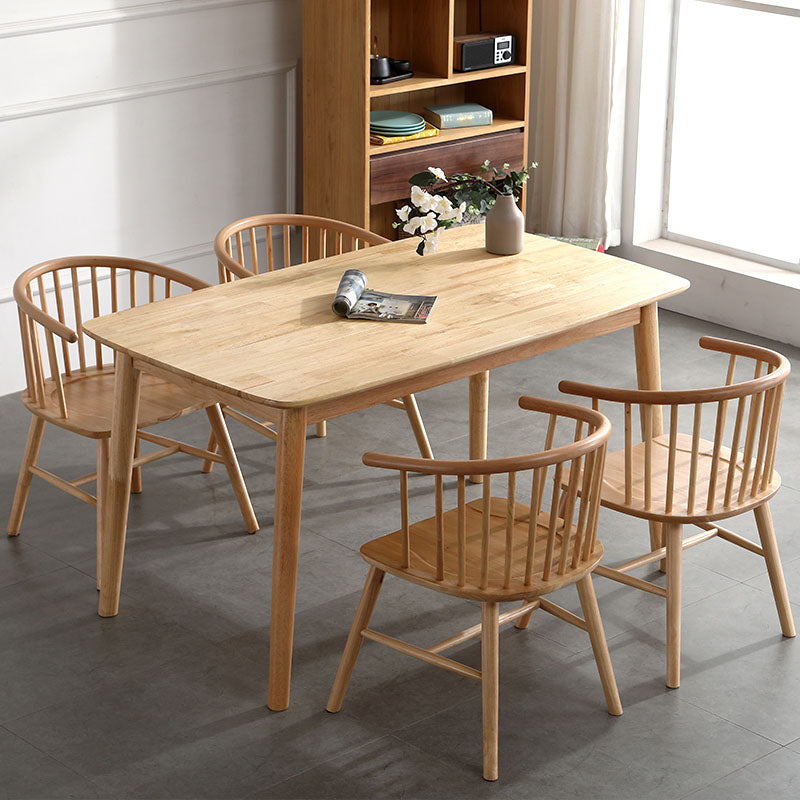 Silla trasera Windsor de estilo moderno, sillones de comedor con patas de madera para cocina