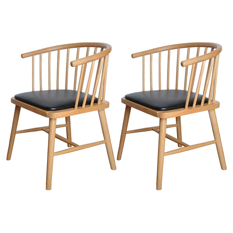 Silla trasera Windsor de estilo moderno, sillones de comedor con patas de madera para cocina