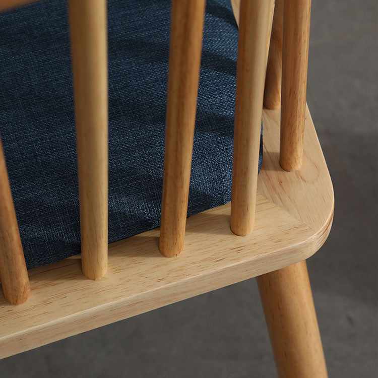 Silla trasera Windsor de estilo moderno, sillones de comedor con patas de madera para cocina
