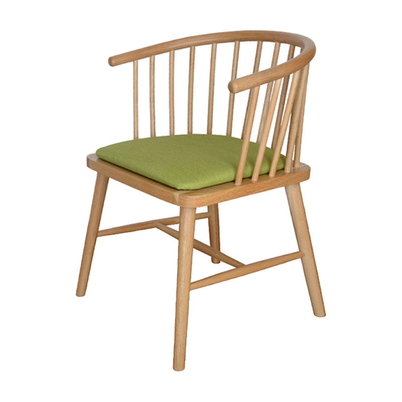 Silla trasera Windsor de estilo moderno, sillones de comedor con patas de madera para cocina