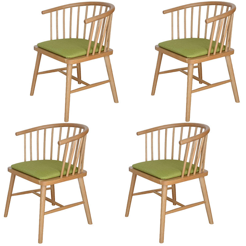 Silla trasera Windsor de estilo moderno, sillones de comedor con patas de madera para cocina