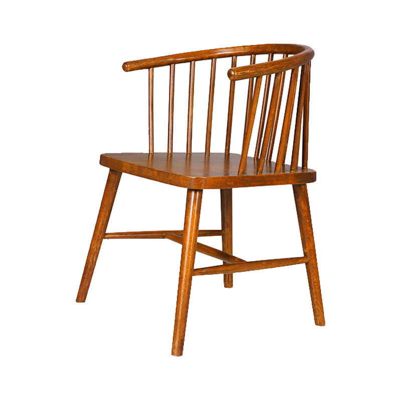 Silla trasera Windsor de estilo moderno, sillones de comedor con patas de madera para cocina