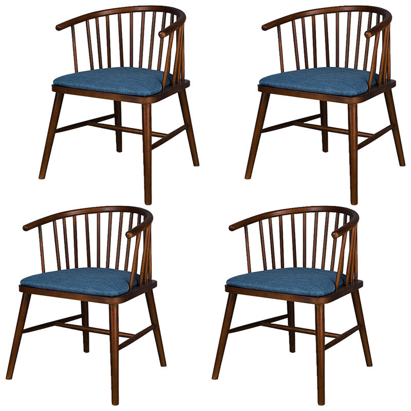 Silla trasera Windsor de estilo moderno, sillones de comedor con patas de madera para cocina