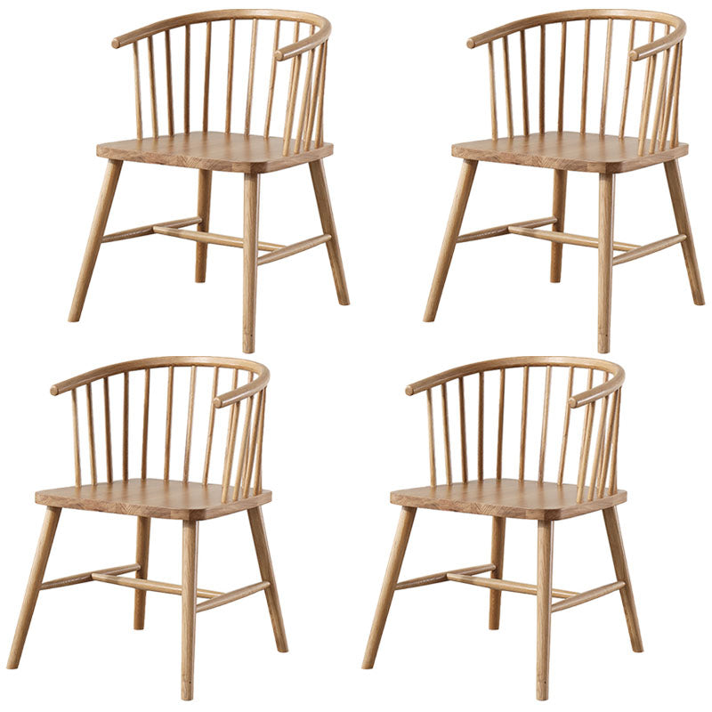 Silla trasera Windsor de estilo moderno, sillones de comedor con patas de madera para cocina