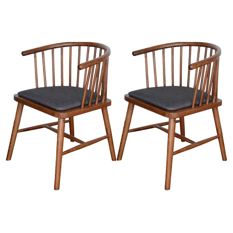 Silla trasera Windsor de estilo moderno, sillones de comedor con patas de madera para cocina