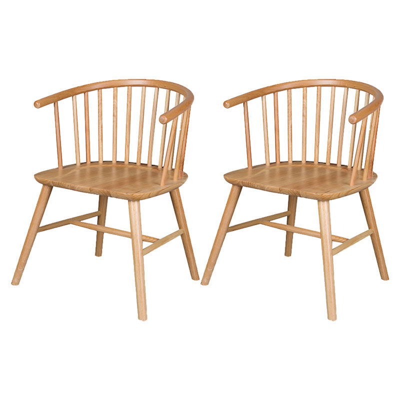 Silla trasera Windsor de estilo moderno, sillones de comedor con patas de madera para cocina