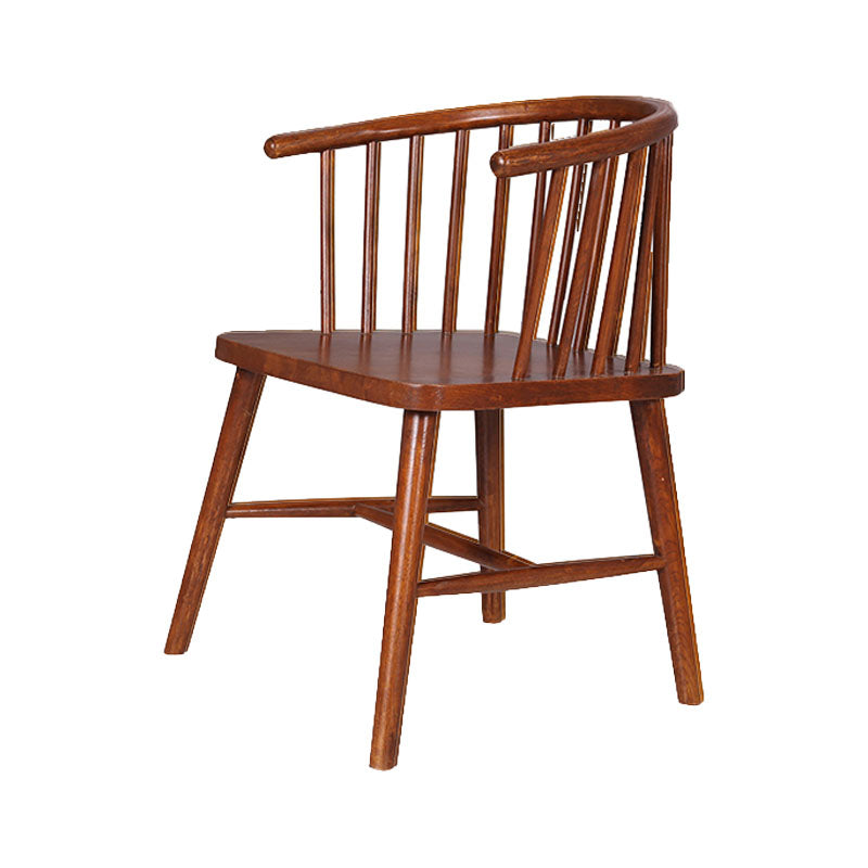Silla trasera Windsor de estilo moderno, sillones de comedor con patas de madera para cocina