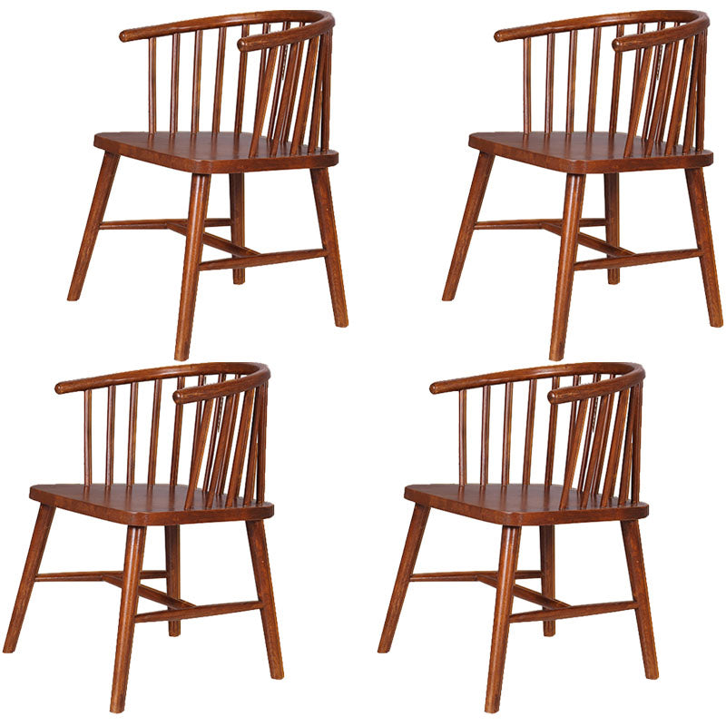 Silla trasera Windsor de estilo moderno, sillones de comedor con patas de madera para cocina