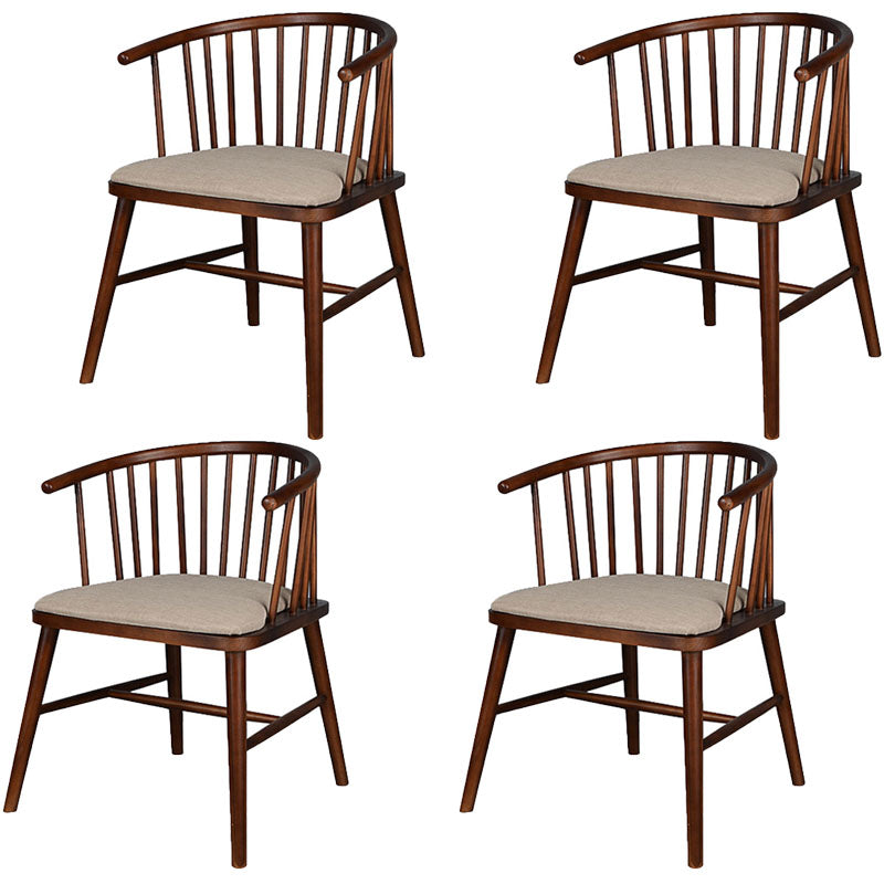 Silla trasera Windsor de estilo moderno, sillones de comedor con patas de madera para cocina