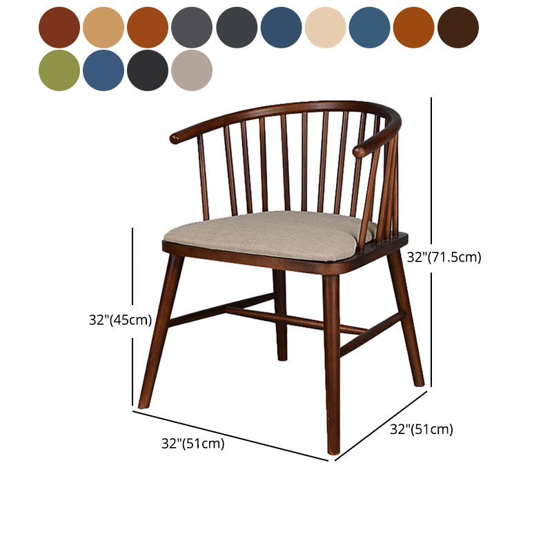 Silla trasera Windsor de estilo moderno, sillones de comedor con patas de madera para cocina