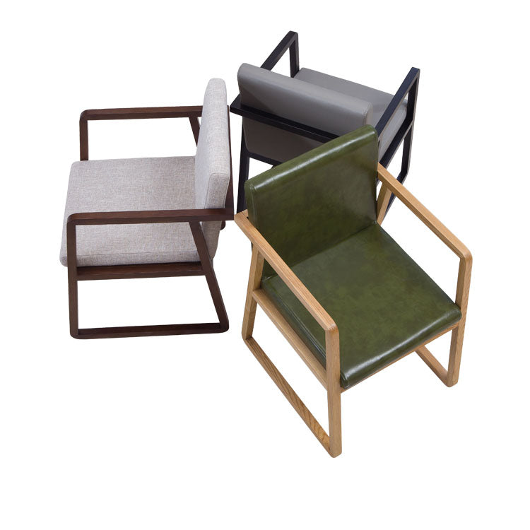 Sillas de estilo moderno sillón de comedor con patas de madera para cocina
