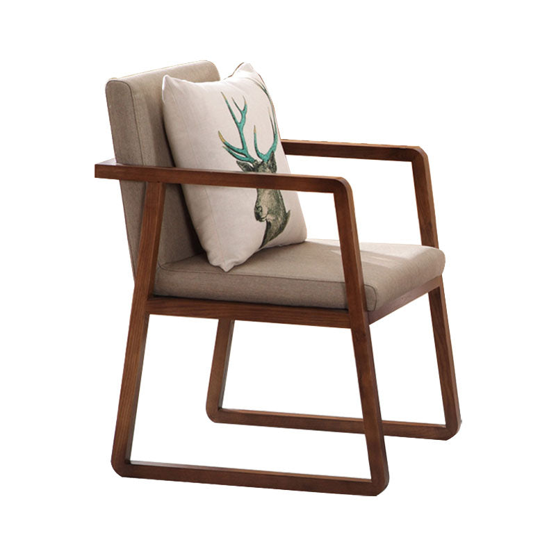 Moderne stoelen Eetkamerstoel met houten poten voor keuken