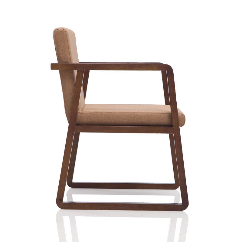 Sillas de estilo moderno sillón de comedor con patas de madera para cocina