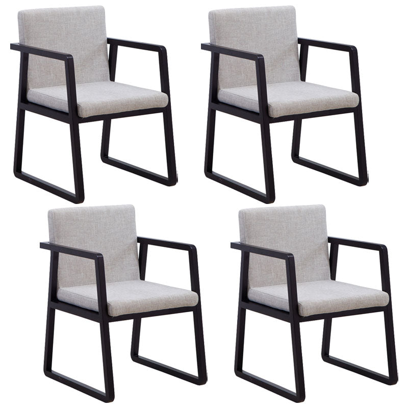Sillas de estilo moderno sillón de comedor con patas de madera para cocina