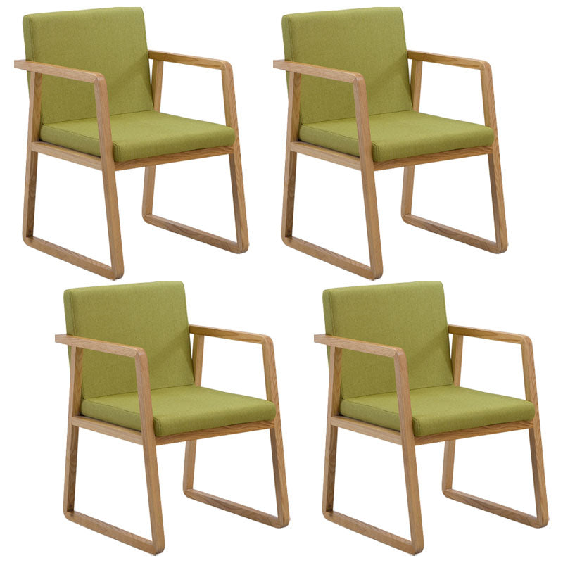 Sillas de estilo moderno sillón de comedor con patas de madera para cocina