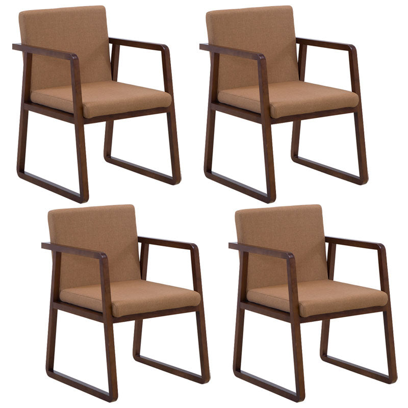 Sillas de estilo moderno sillón de comedor con patas de madera para cocina