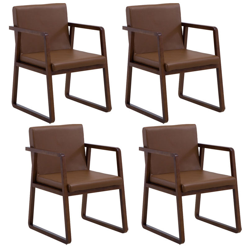 Sillas de estilo moderno sillón de comedor con patas de madera para cocina