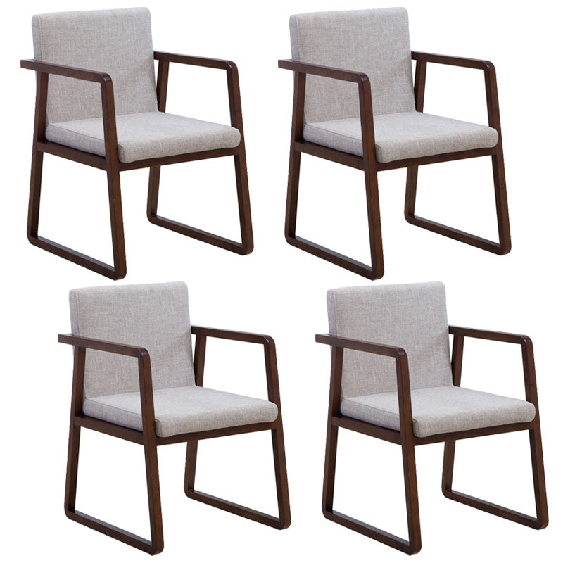 Sillas de estilo moderno sillón de comedor con patas de madera para cocina