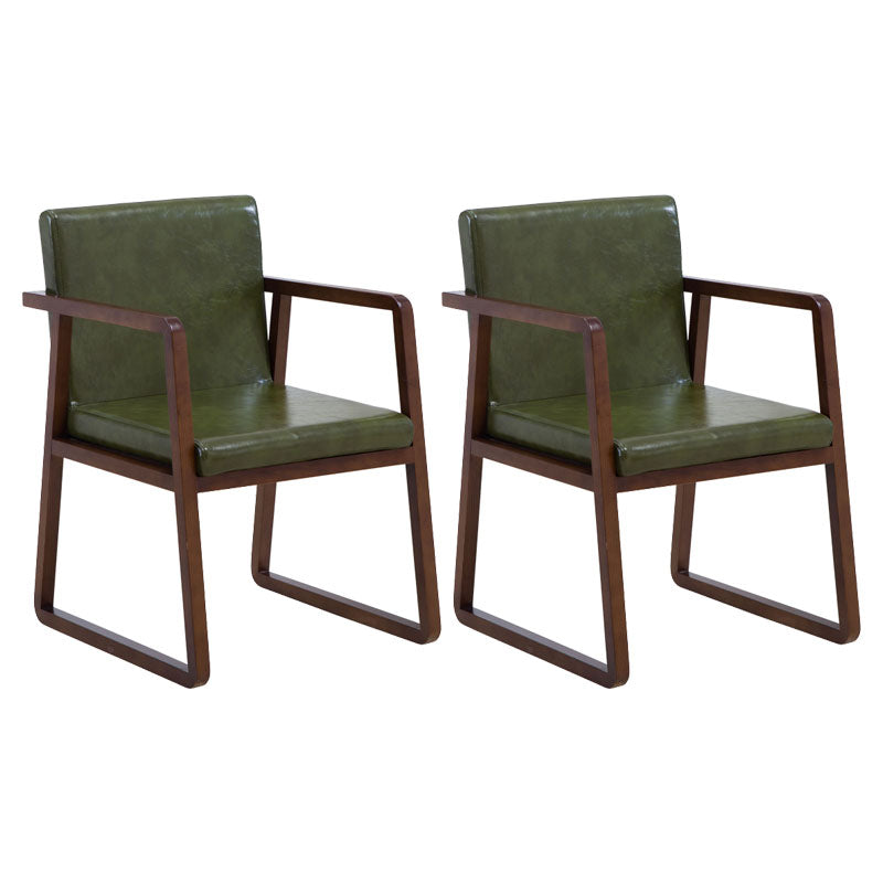 Sillas de estilo moderno sillón de comedor con patas de madera para cocina