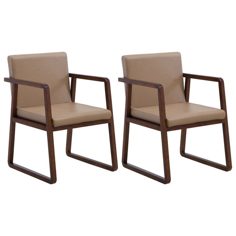 Sillas de estilo moderno sillón de comedor con patas de madera para cocina