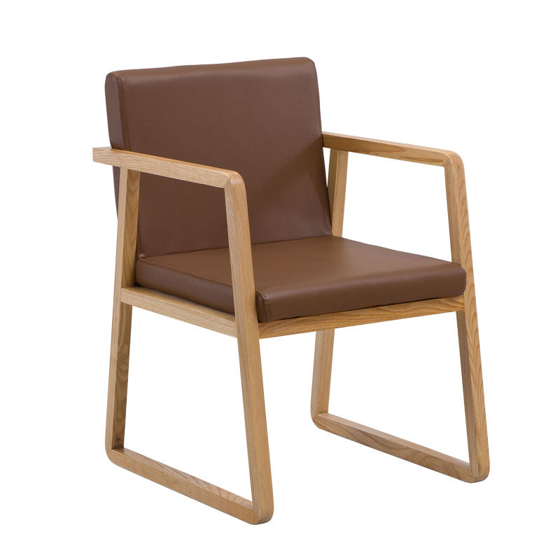 Sillas de estilo moderno sillón de comedor con patas de madera para cocina