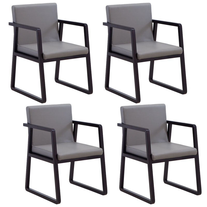 Sillas de estilo moderno sillón de comedor con patas de madera para cocina