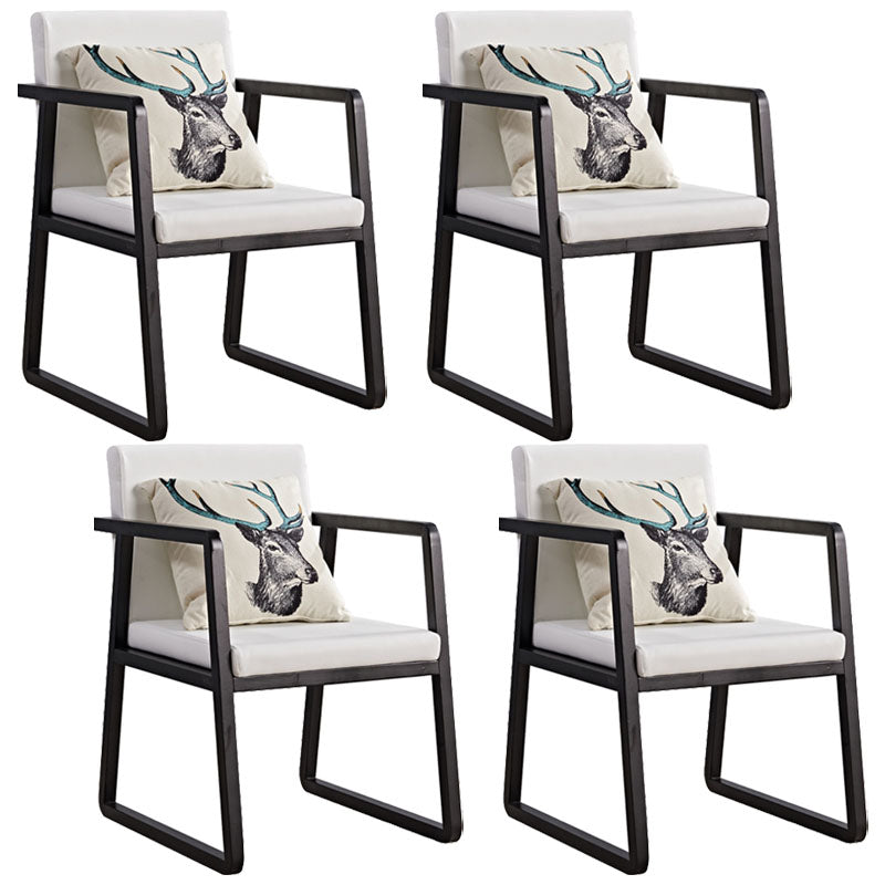 Sillas de estilo moderno sillón de comedor con patas de madera para cocina