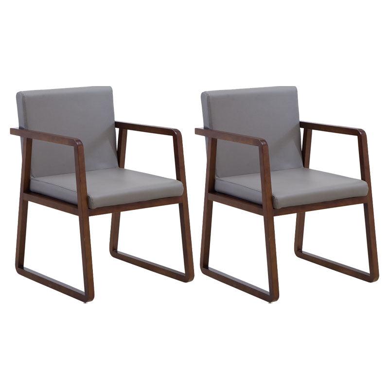 Sillas de estilo moderno sillón de comedor con patas de madera para cocina