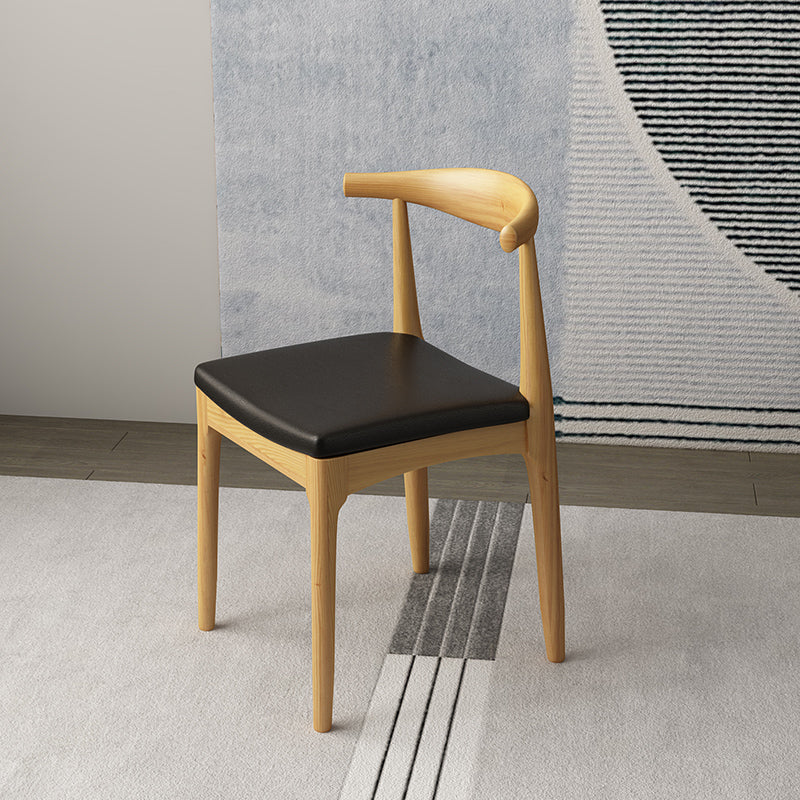 Industriële stoel met open achterkant voor keukenhouten eetkamerstoelen