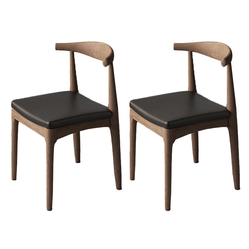 Silla lateral industrial con respaldo abierto para cocina, sillas laterales de comedor de madera