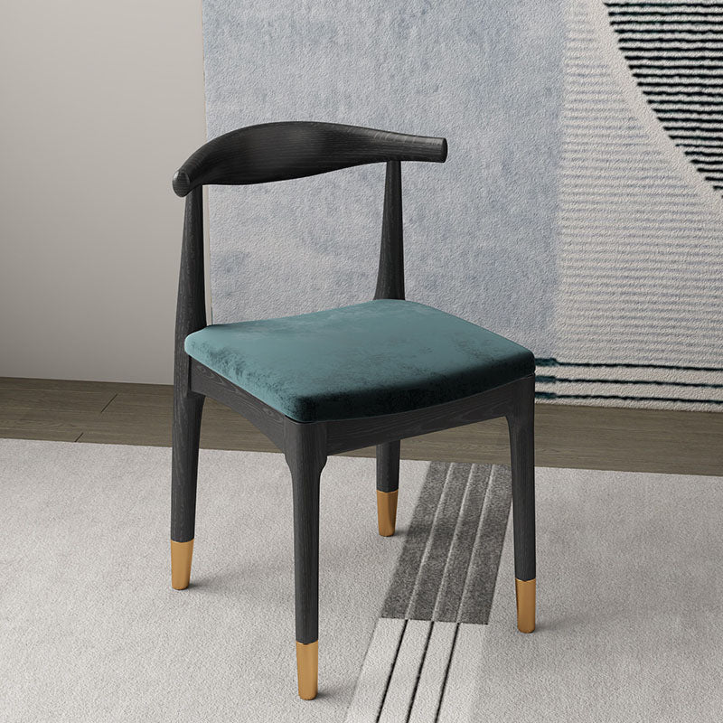 Silla lateral industrial con respaldo abierto para cocina, sillas laterales de comedor de madera