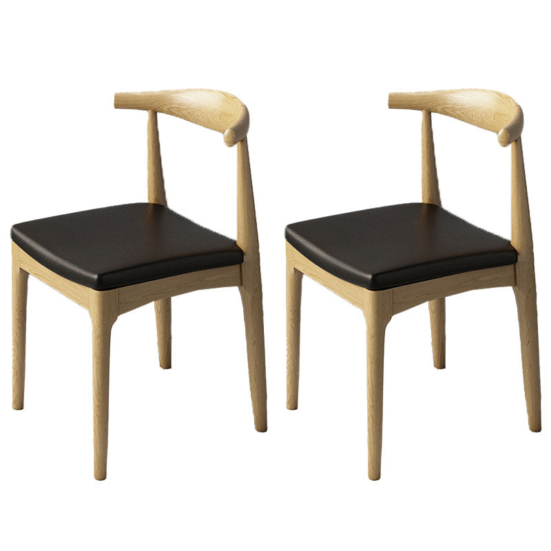 Silla lateral industrial con respaldo abierto para cocina, sillas laterales de comedor de madera