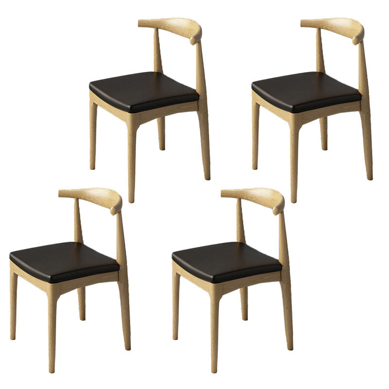 Silla lateral industrial con respaldo abierto para cocina, sillas laterales de comedor de madera