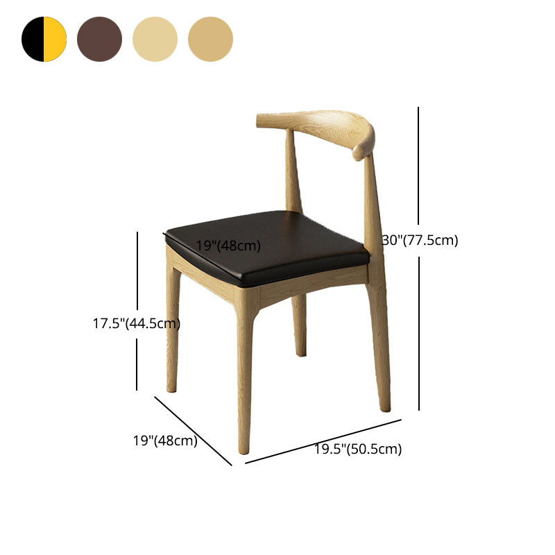 Silla lateral industrial con respaldo abierto para cocina, sillas laterales de comedor de madera