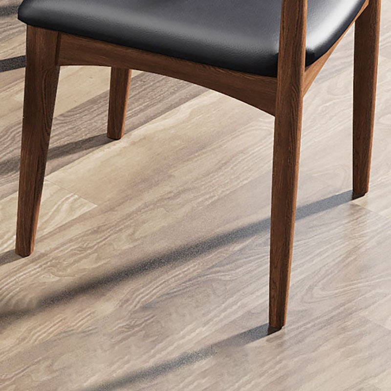 Silla lateral con respaldo abierto de diseño industrial para cocina, silla lateral de comedor de madera